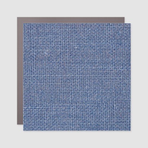 Blue Linen Texture Closeup Photo Car Magnet