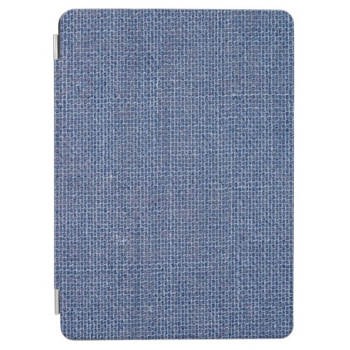 Blue Linen Texture Closeup Photo iPad Air Cover