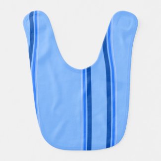 Blue Lines Baby Bib