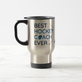 Blue lines - Best hockey coach Travel Mug