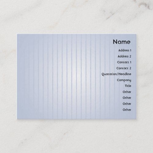 Blue Lines - Chubby Business Card Template