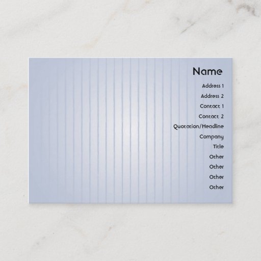 Customizable Blue Lines - Chubby Business Card Template