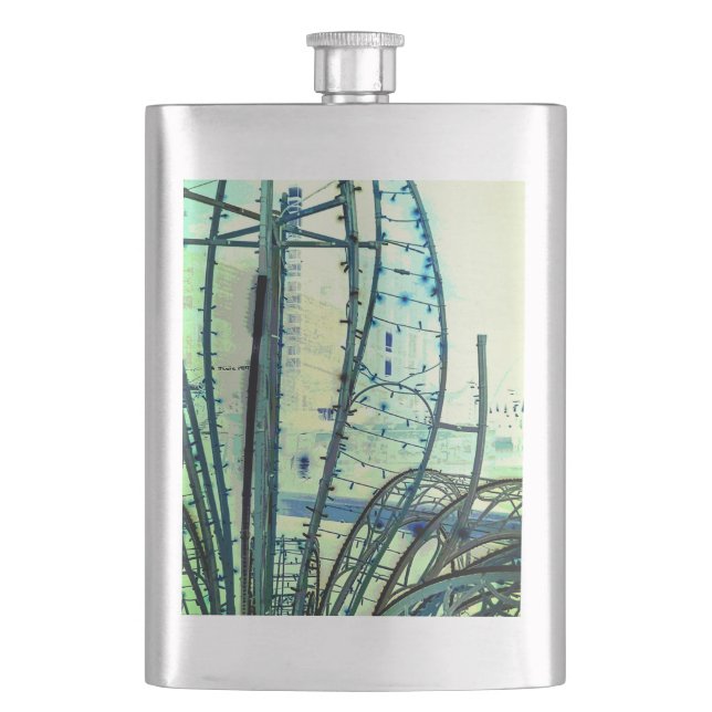 Blue lines flask (Front)