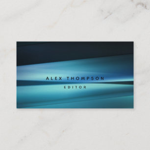 Blue Lines Modern Professional Mens Freelance Business Card