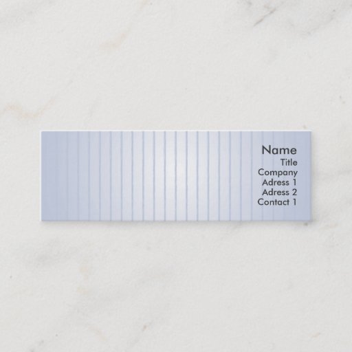 Customizable Blue Lines - Skinny Business Card Templates