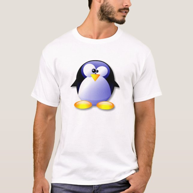 BLUE LINUX CRYSTAL T-Shirt (Front)
