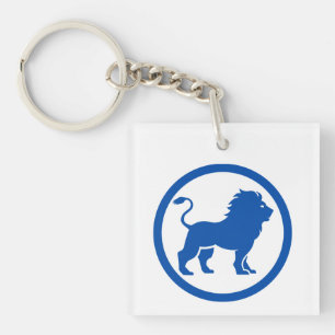 Blue Lion Keychain