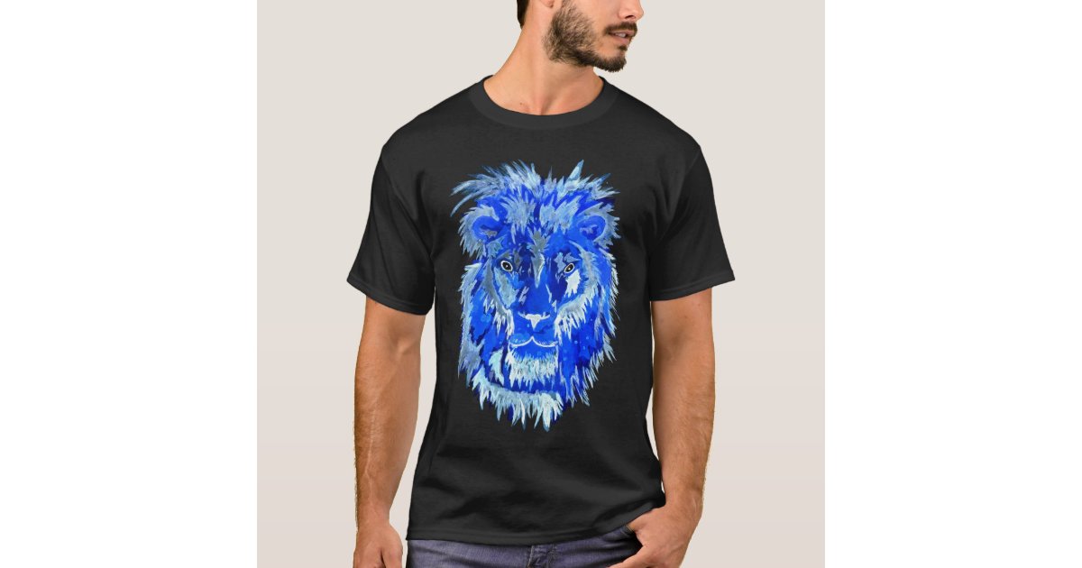 Blue Lion Spirit T-Shirt | Zazzle