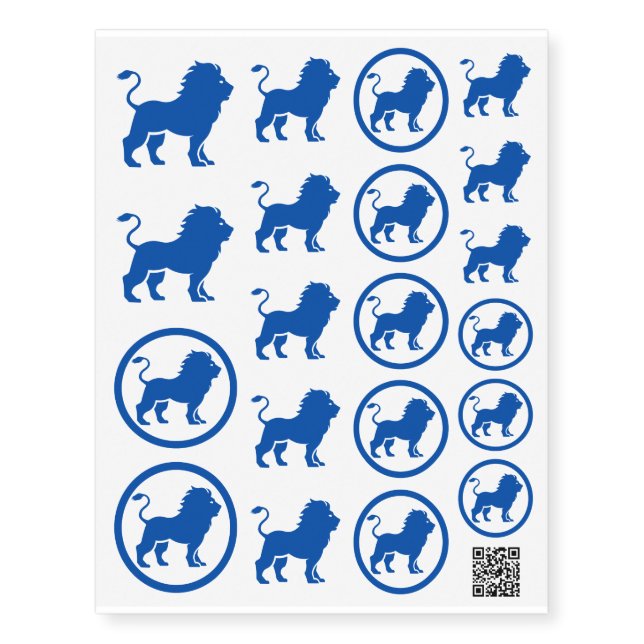 Blue Lion Tattoos (Front)
