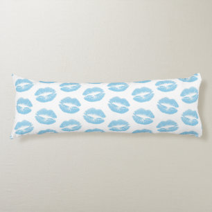 Blue Lips, Pattern Of Lips, Blue Lipstick, Kiss Body Pillow