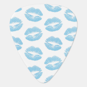 Blue Lips, Pattern Of Lips, Blue Lipstick, Kiss Guitar Pick