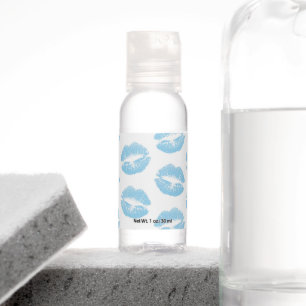 Blue Lips, Pattern Of Lips, Blue Lipstick, Kiss Hand Sanitizer