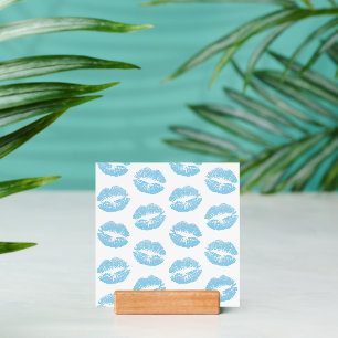 Blue Lips, Pattern Of Lips, Blue Lipstick, Kiss Holder