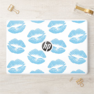 Blue Lips, Pattern Of Lips, Blue Lipstick, Kiss HP Laptop Skin