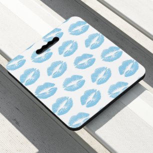 Blue Lips, Pattern Of Lips, Blue Lipstick, Kiss Seat Cushion