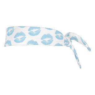 Blue Lips, Pattern Of Lips, Blue Lipstick, Kiss Tie Headband