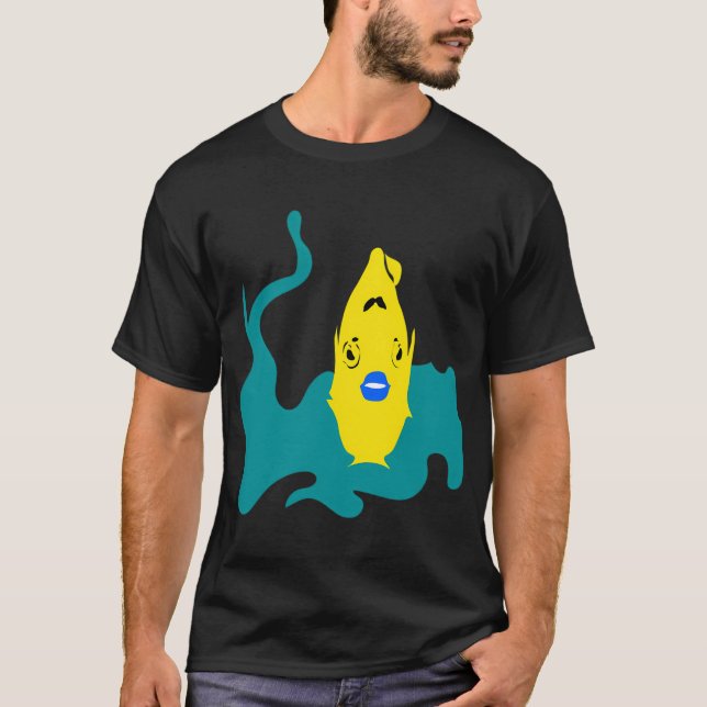 blue lips T-Shirt (Front)