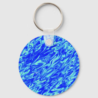Blue Liquefied Customizable Keychain