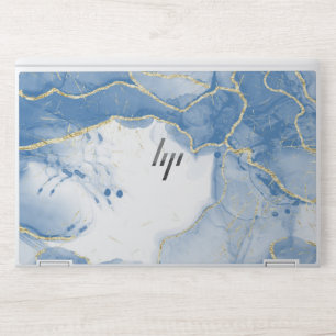 Blue Liquid Marble HP EliteBook X360 1030 G2 HP Laptop Skin