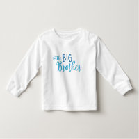 Blue Little Big Brother Toddler Long Sleeve Tee