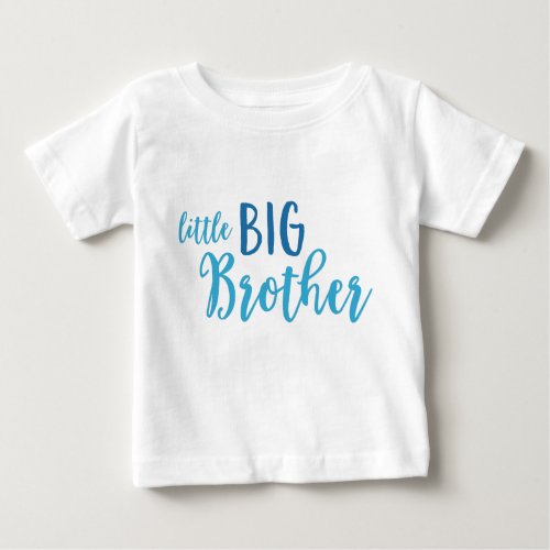 Blue Little Big Brother Toddler Long Sleeve Tee