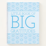 Blue Little Book Big Gratitude Journal Notebook