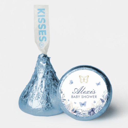 Blue Little Butterfly Boy Baby Shower Hersheys Kisses