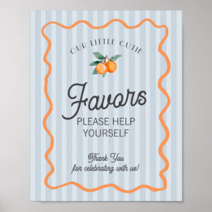 Blue Little Cutie Citrus Main Squeeze Favors Poster