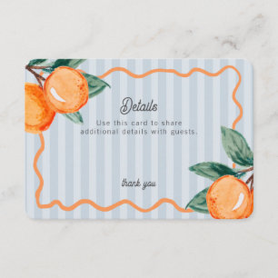 Blue Little Cutie Pastel Citrus Details Insert