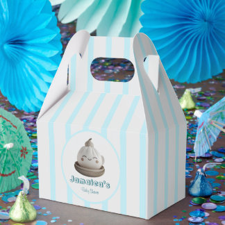 Blue Little Dumpling Baby Shower Favor Box