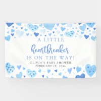 Blue Little Heartbreaker Valentine Baby Shower