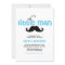 Blue Little Man Mustache Baby Shower Invitation