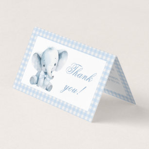 Blue Little Peanut Baby Boy Shower Thank You Cards