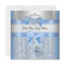 Blue Little Prince Crown Baby Shower Invitation