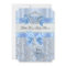 Blue Little Prince Crown Baby Shower Invitation