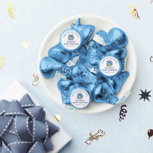 Blue Little Pumpkin Fall Cute Boy Baby Shower Hershey®'s Kisses®