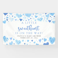 Blue Little Sweetheart Valentine's Day Baby Shower