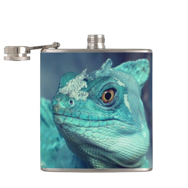 Blue Lizard Flask (Opened)