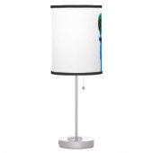 Blue Llama Graphic Table Lamp (Left)
