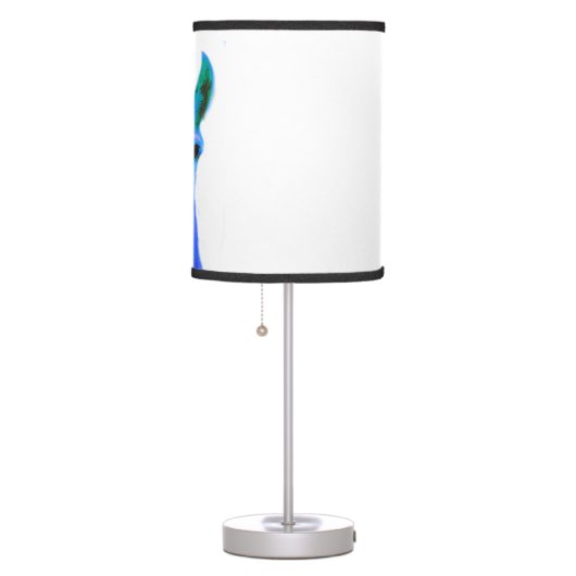 Blue Llama Graphic Table Lamp (Right)