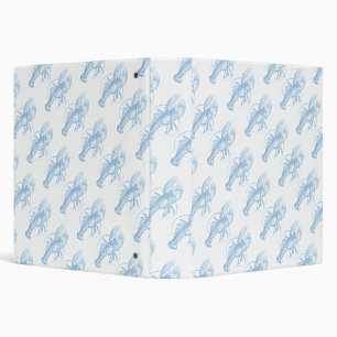 Blue Lobster 3 Ring Binder