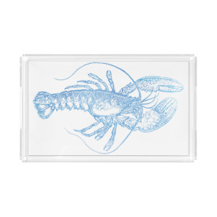 Blue Lobster Acrylic Tray