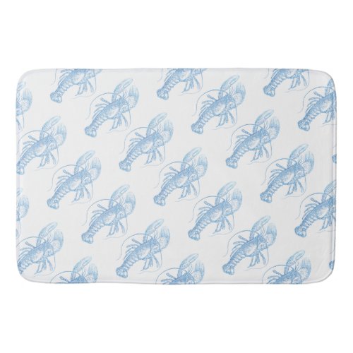 Blue Lobster Bath Mat