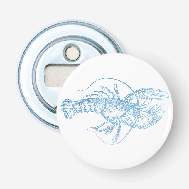 Blue Lobster Bottle Opener (Front)