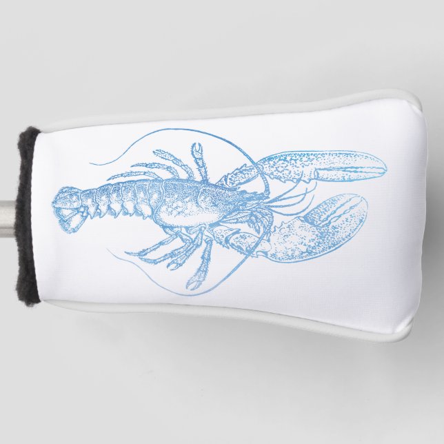 Blue Lobster Golf Head Cover (Front)