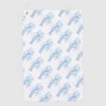 Blue Lobster Golf Towel