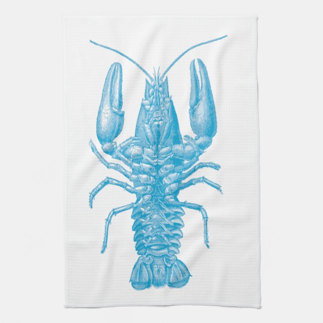Blue Lobster Kitchen Towel (Vertical)
