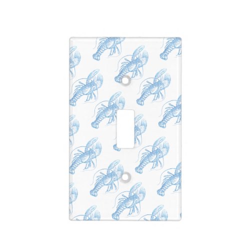 Blue Lobster Light Switch Cover