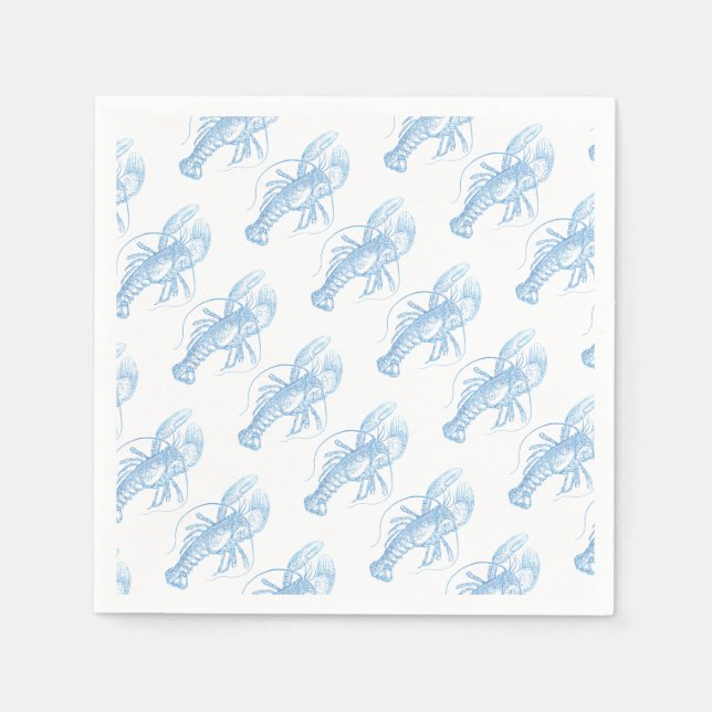 Blue Lobster Napkins (Front)