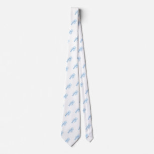 Blue Lobster Neck Tie